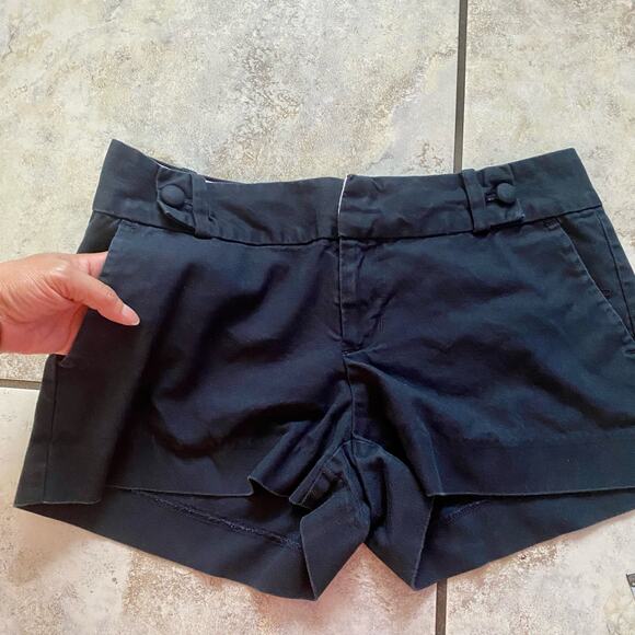 Banana Republic Black Cotton Blend Shorts size 2 - Picture 10 of 13